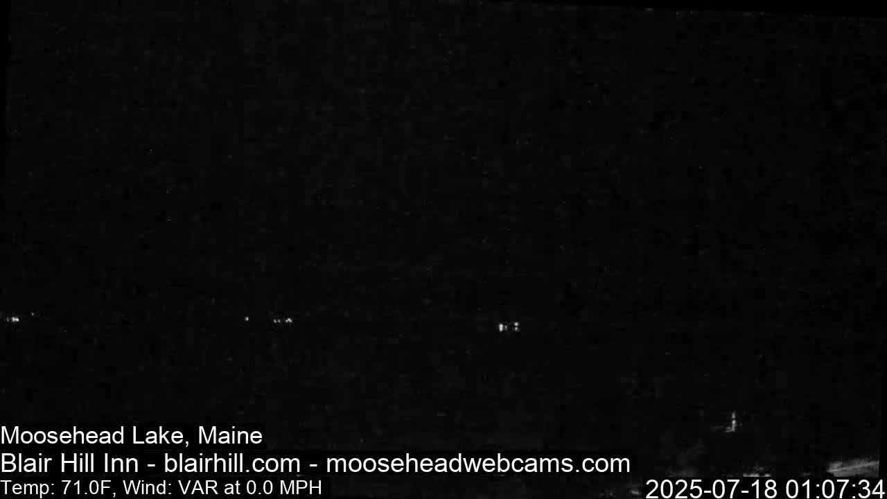 Blair Hill Inn, Moosehead Lake Live Cam , Maine USA