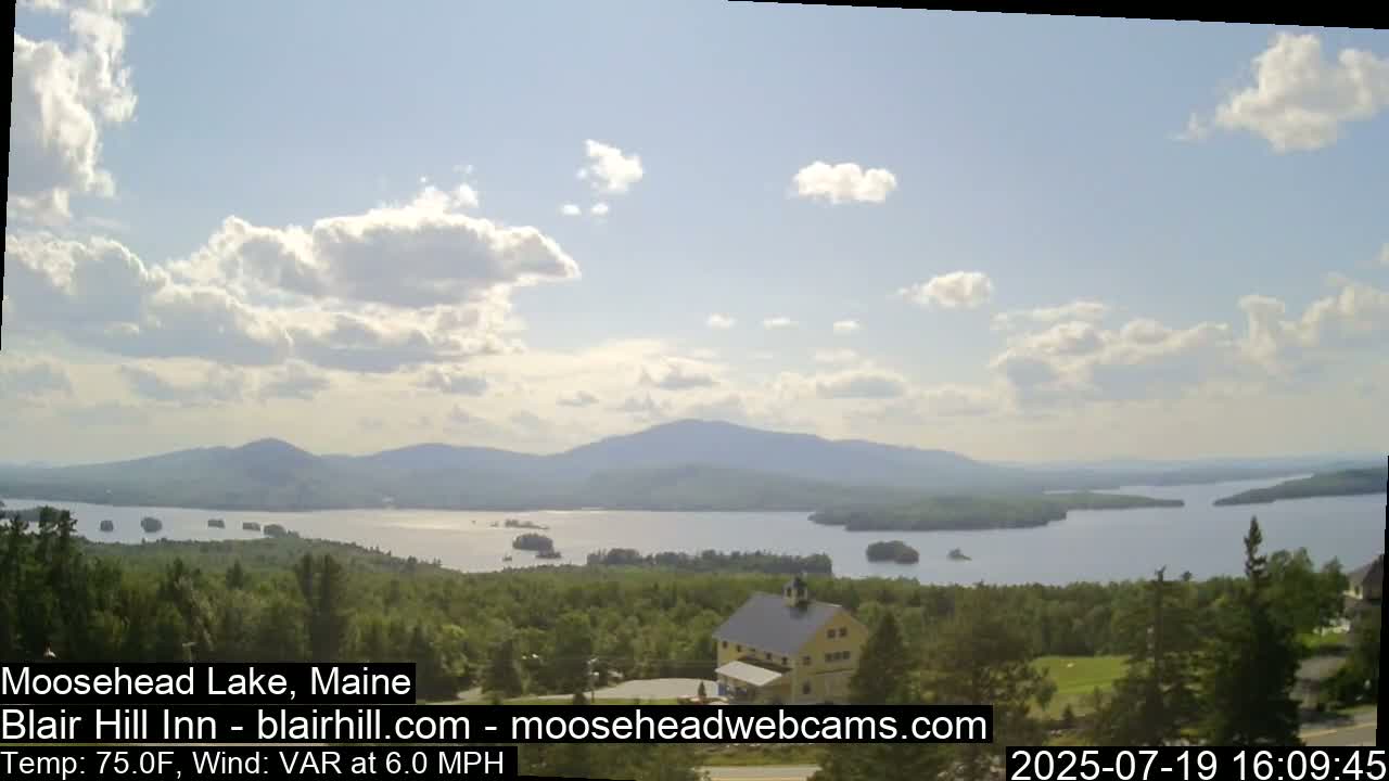 Blair Hill Inn, Moosehead Lake Live Cam , Maine USA