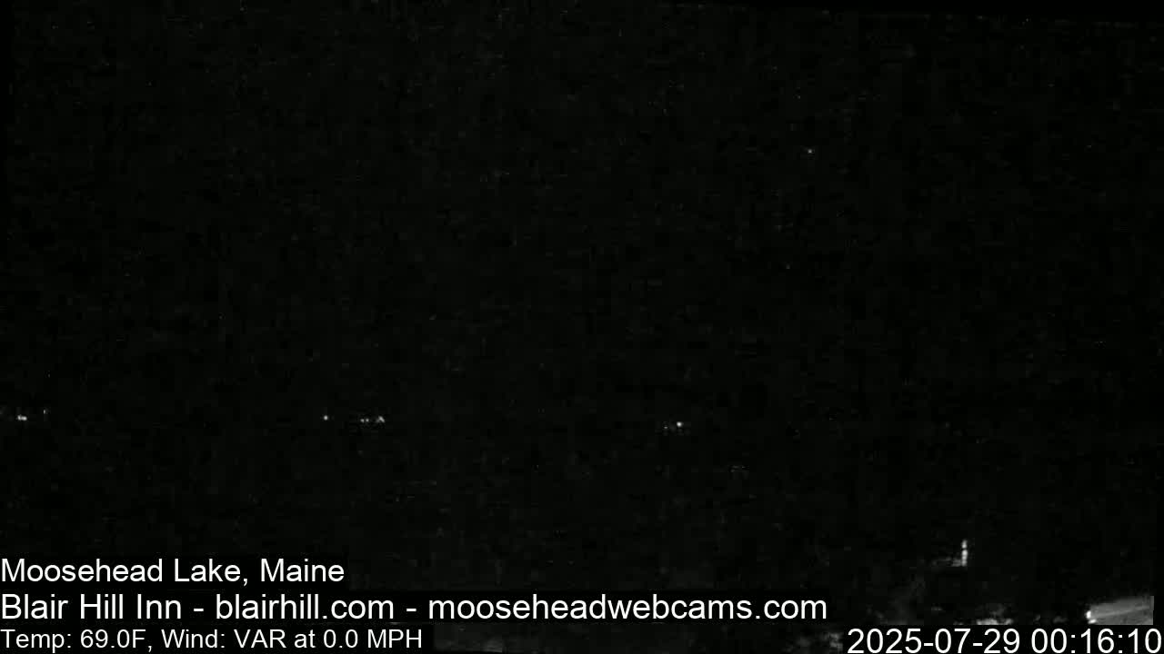 Blair Hill Inn, Moosehead Lake Live Cam , Maine USA