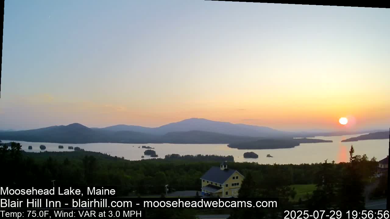 Blair Hill Inn, Moosehead Lake Live Cam , Maine USA