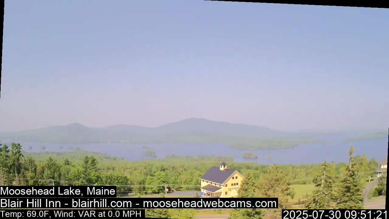 Blair Hill Inn, Moosehead Lake Live Cam , Maine USA