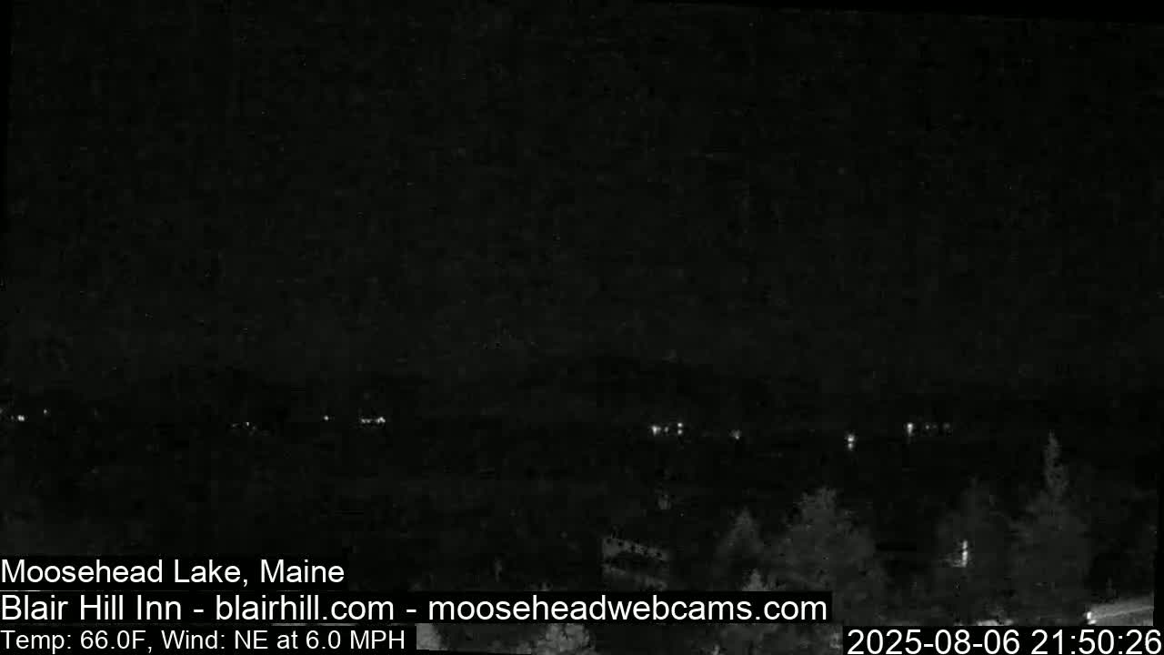 Blair Hill Inn, Moosehead Lake Live Cam , Maine USA