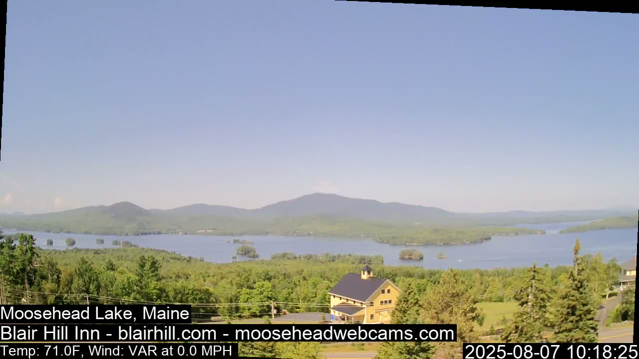 Blair Hill Inn, Moosehead Lake Live Cam , Maine USA