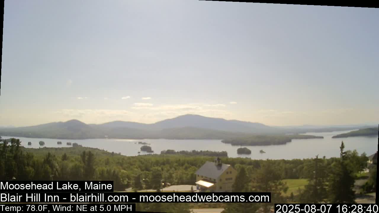 Blair Hill Inn, Moosehead Lake Live Cam , Maine USA