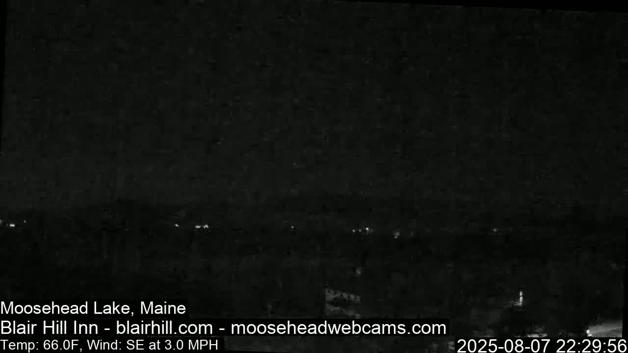 Blair Hill Inn, Moosehead Lake Live Cam , Maine USA
