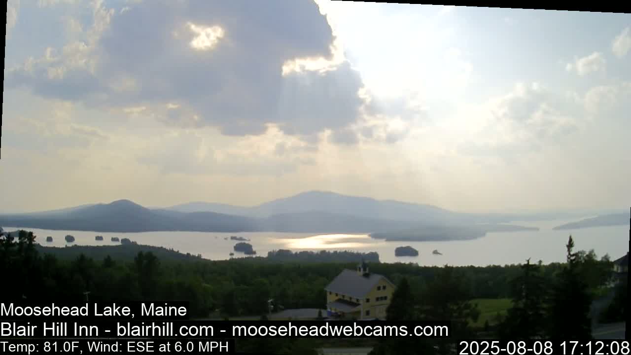 Blair Hill Inn, Moosehead Lake Live Cam , Maine USA