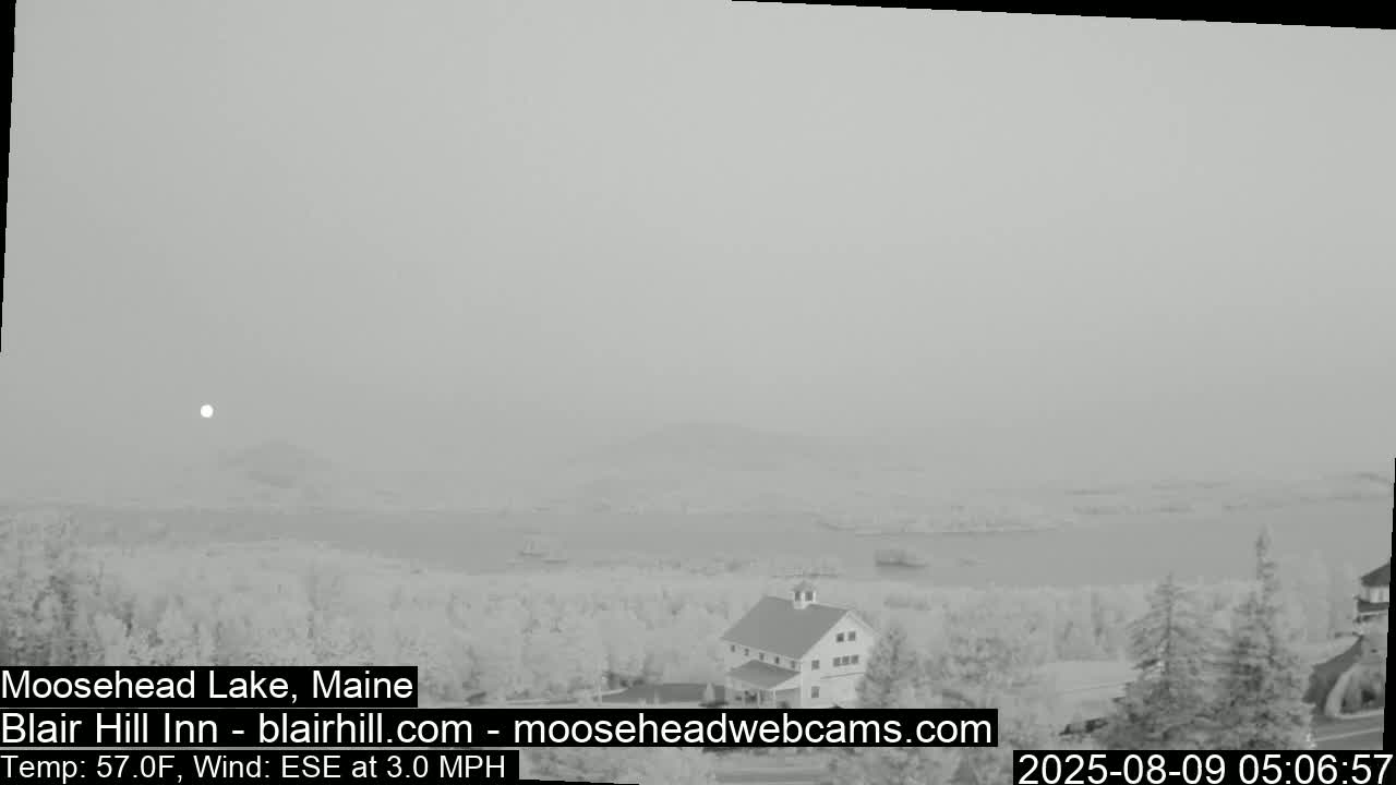 Blair Hill Inn, Moosehead Lake Live Cam , Maine USA
