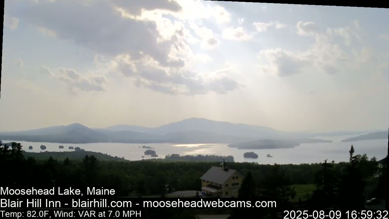 Blair Hill Inn, Moosehead Lake Live Cam , Maine USA