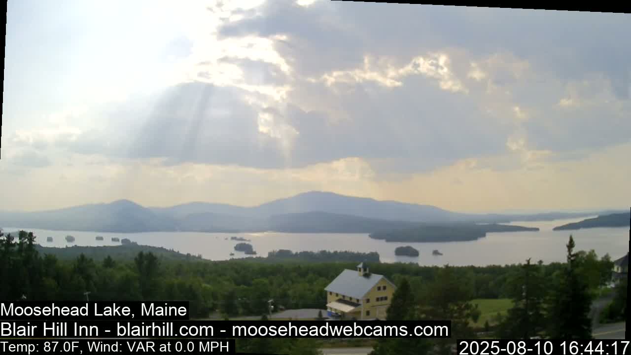 Blair Hill Inn, Moosehead Lake Live Cam , Maine USA