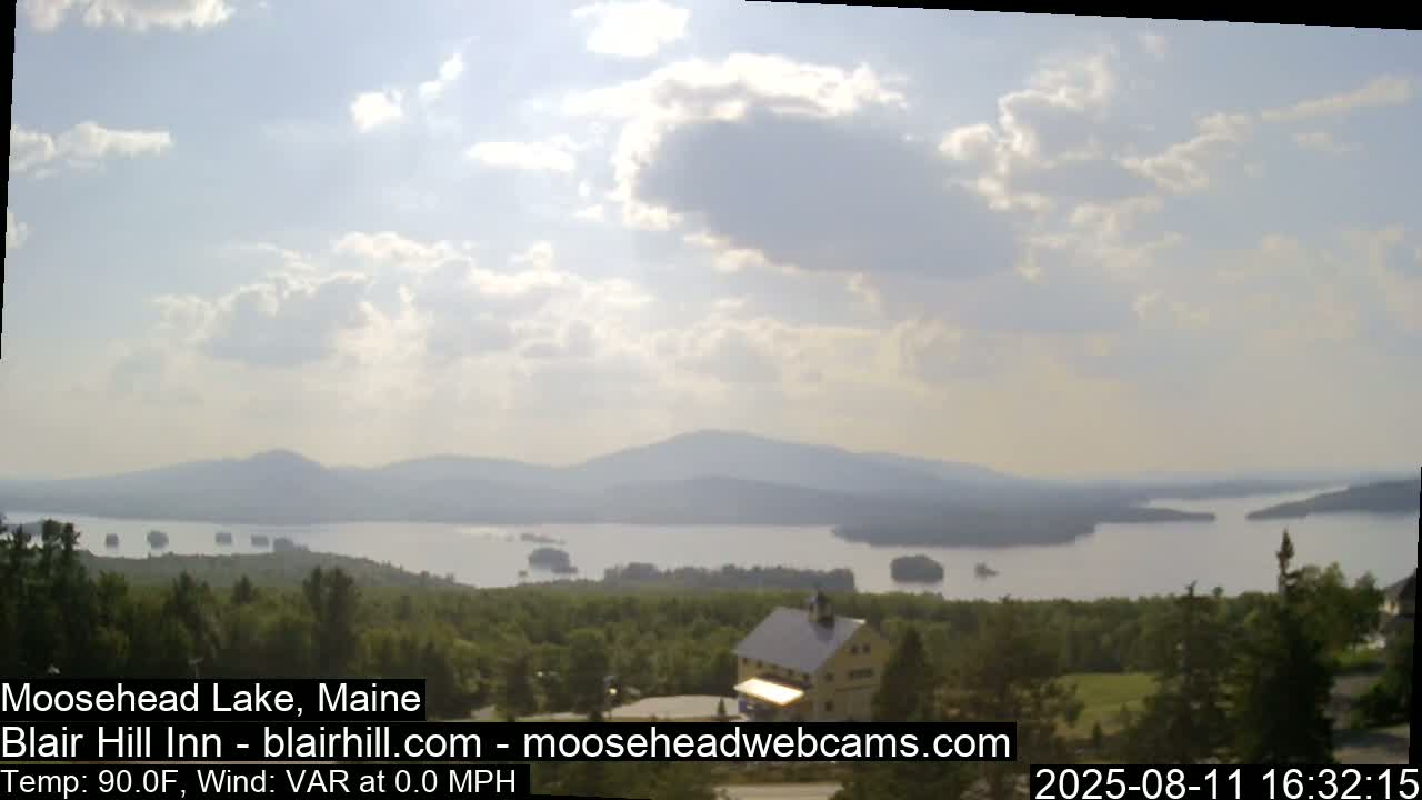 Blair Hill Inn, Moosehead Lake Live Cam , Maine USA