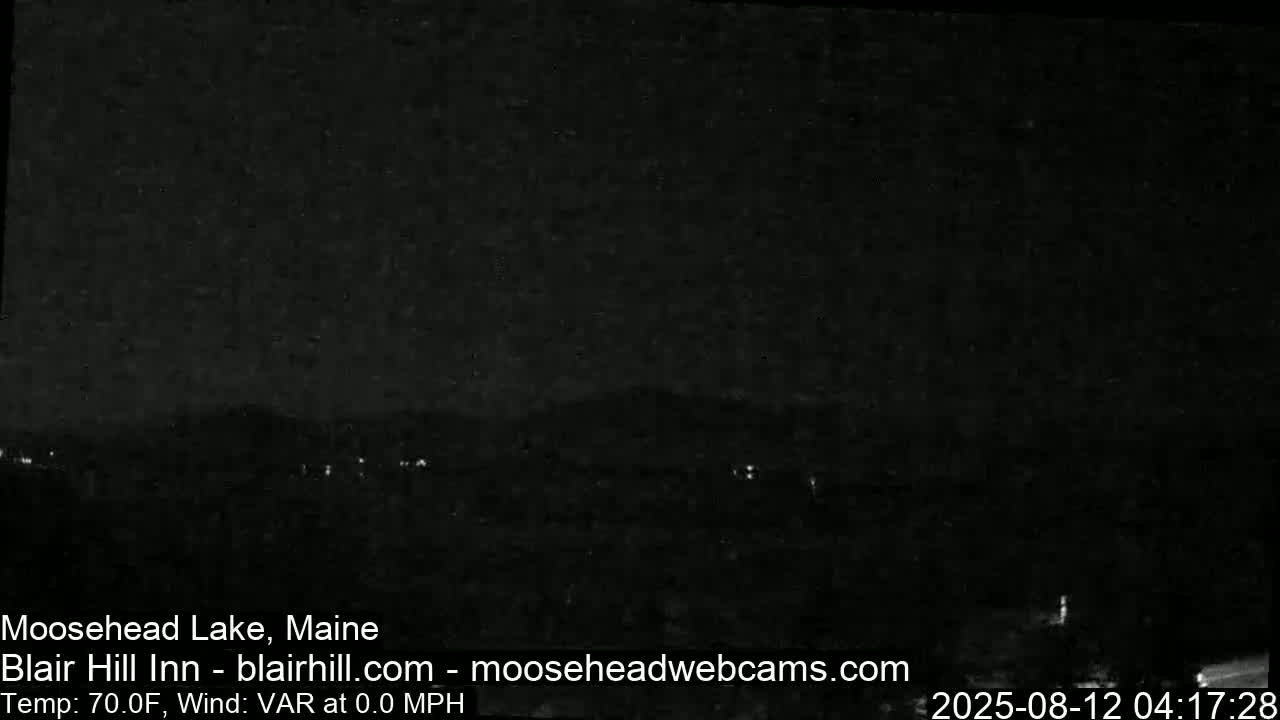 Blair Hill Inn, Moosehead Lake Live Cam , Maine USA
