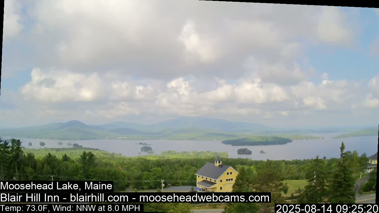 Blair Hill Inn, Moosehead Lake Live Cam , Maine USA