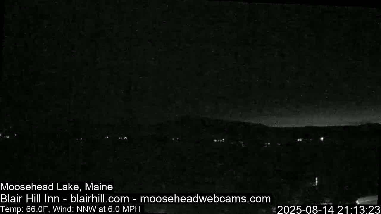 Blair Hill Inn, Moosehead Lake Live Cam , Maine USA