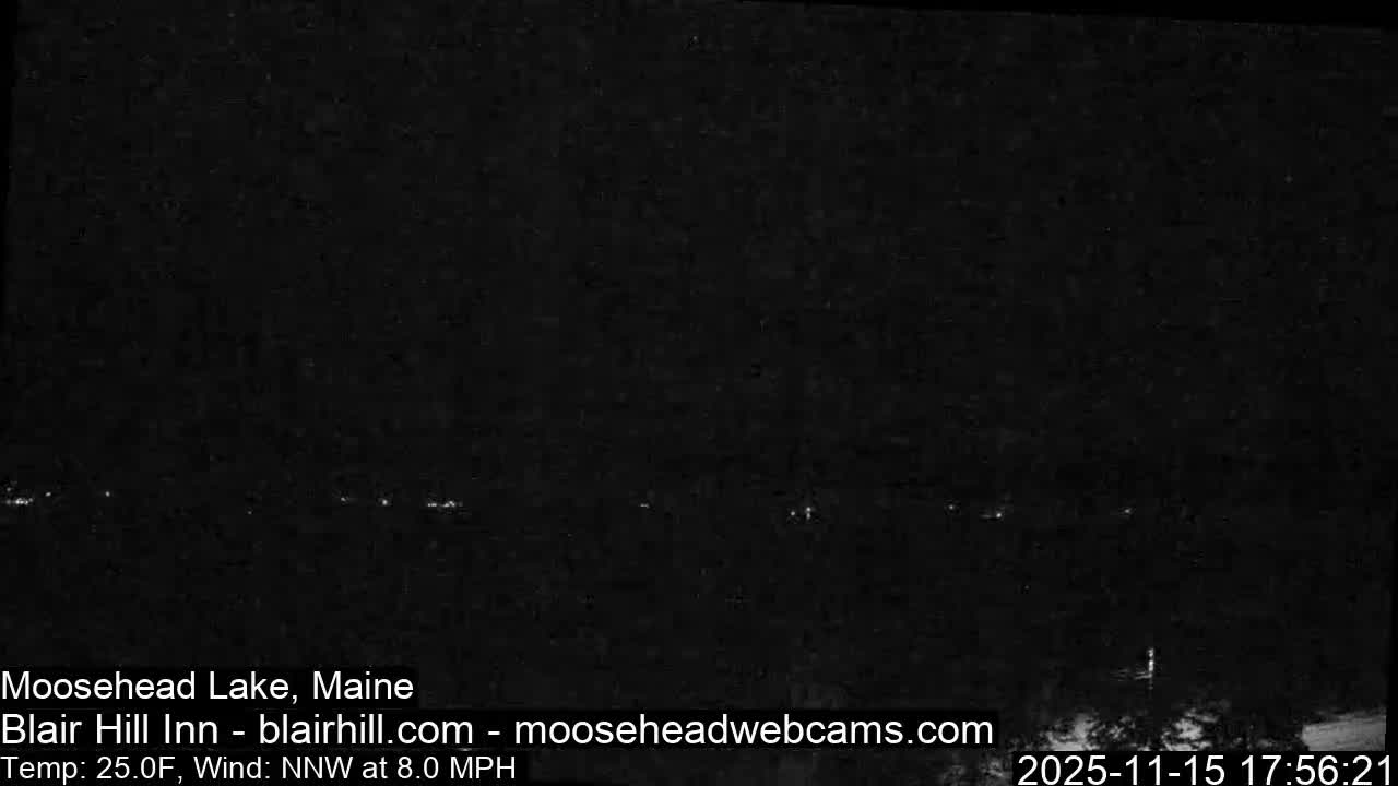 Blair Hill Inn, Moosehead Lake Live Cam , Maine USA
