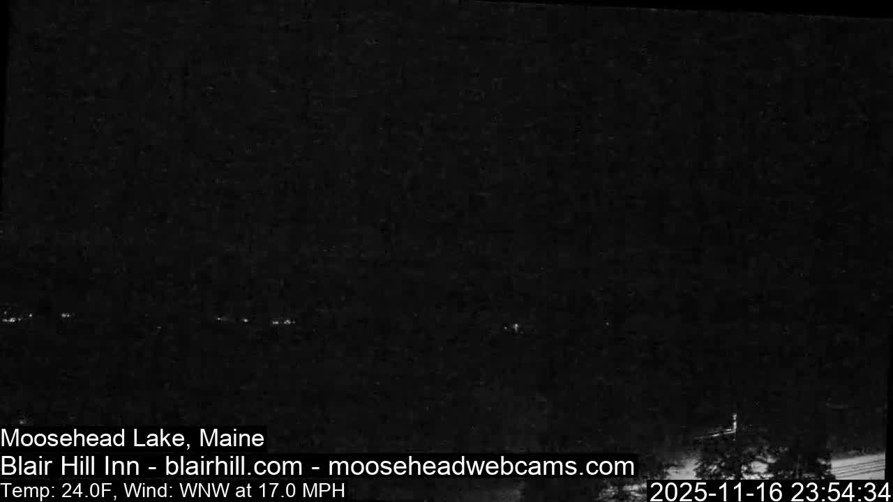 Blair Hill Inn, Moosehead Lake Live Cam , Maine USA