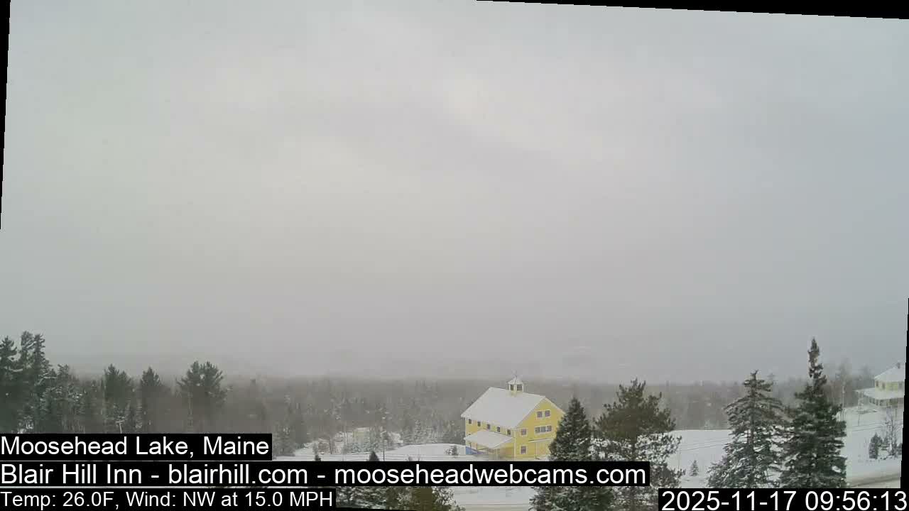 Blair Hill Inn, Moosehead Lake Live Cam , Maine USA