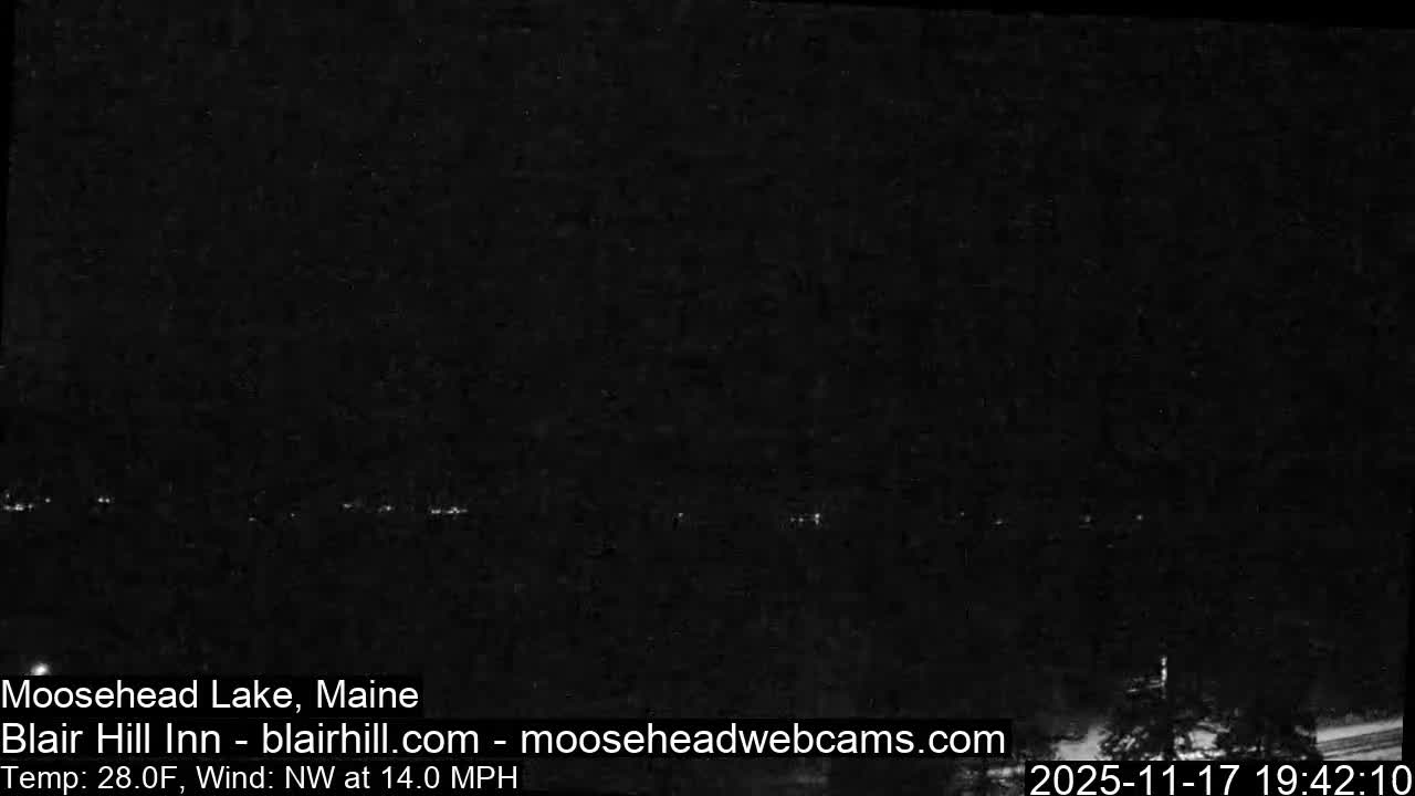 Blair Hill Inn, Moosehead Lake Live Cam , Maine USA