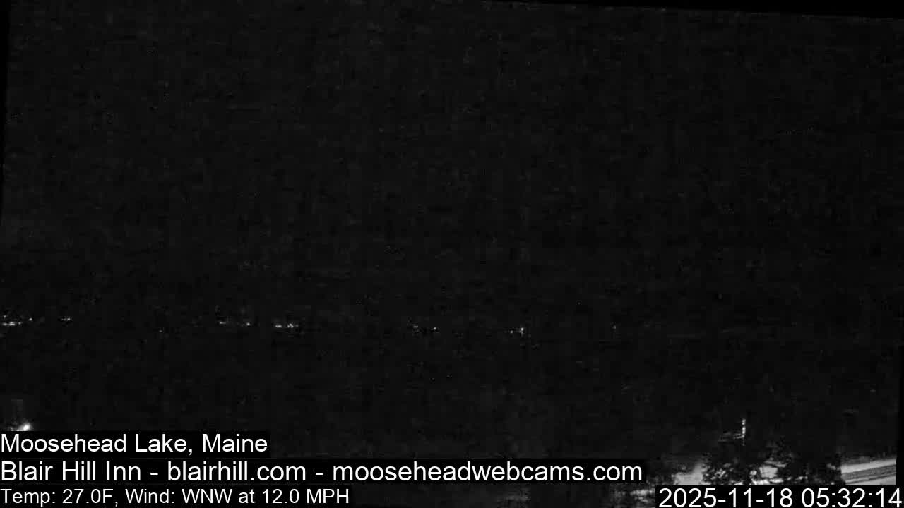 Blair Hill Inn, Moosehead Lake Live Cam , Maine USA