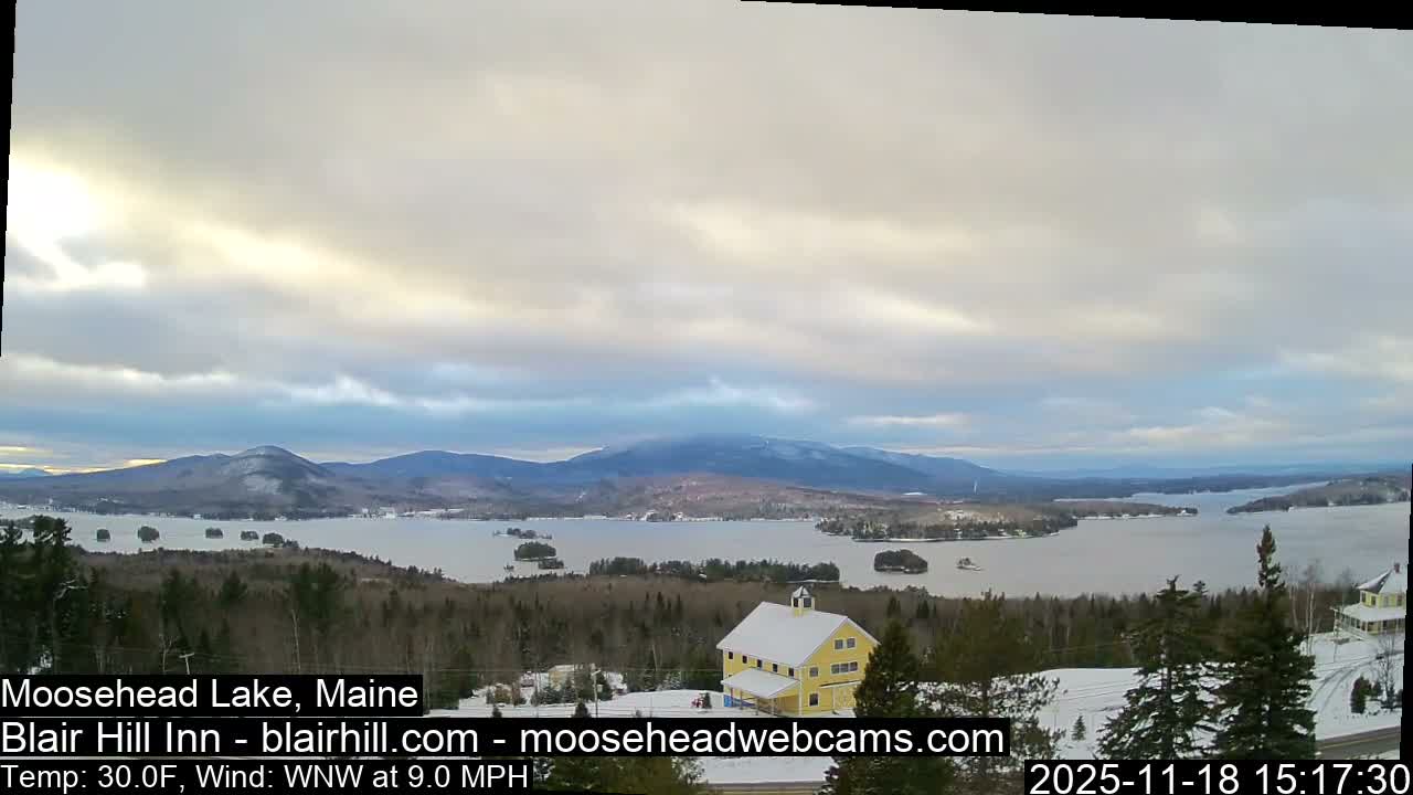 Blair Hill Inn, Moosehead Lake Live Cam , Maine USA