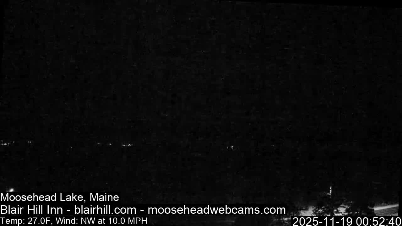 Blair Hill Inn, Moosehead Lake Live Cam , Maine USA