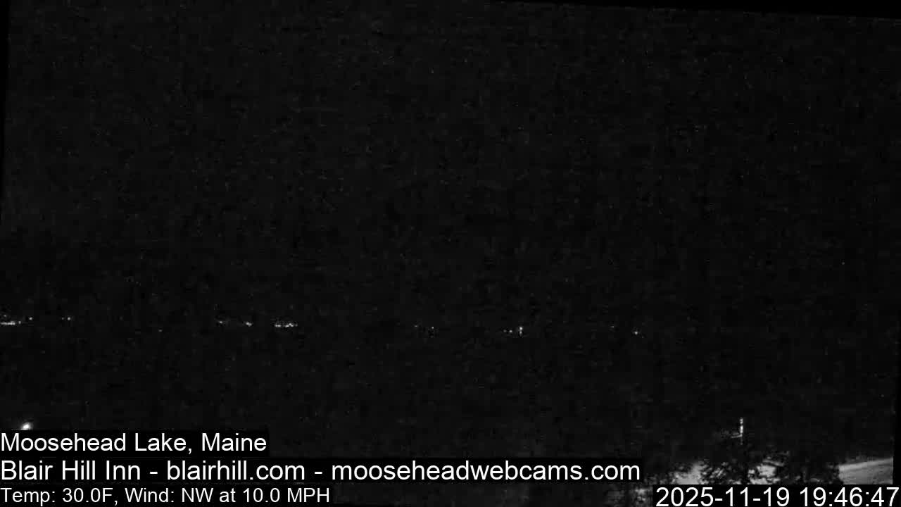 Blair Hill Inn, Moosehead Lake Live Cam , Maine USA