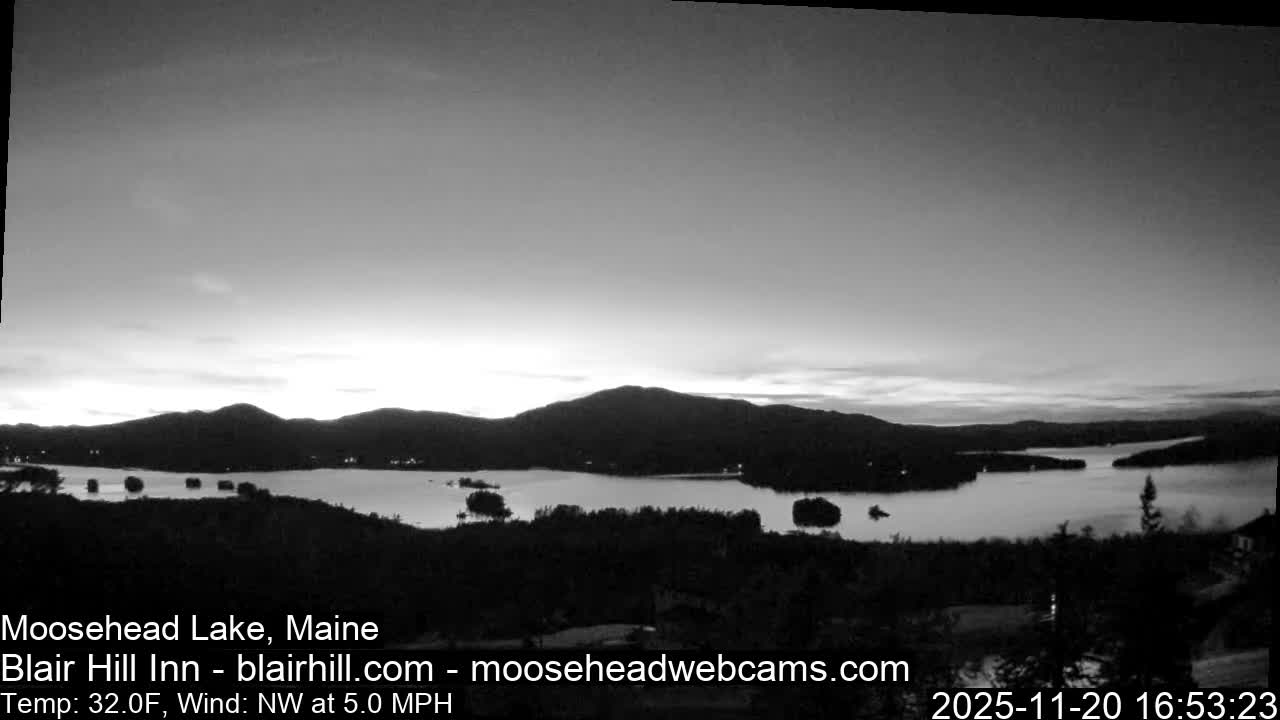 Blair Hill Inn, Moosehead Lake Live Cam , Maine USA