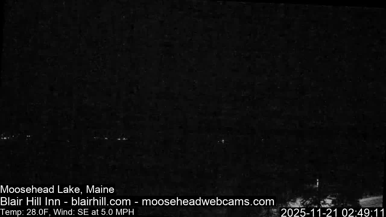 Blair Hill Inn, Moosehead Lake Live Cam , Maine USA