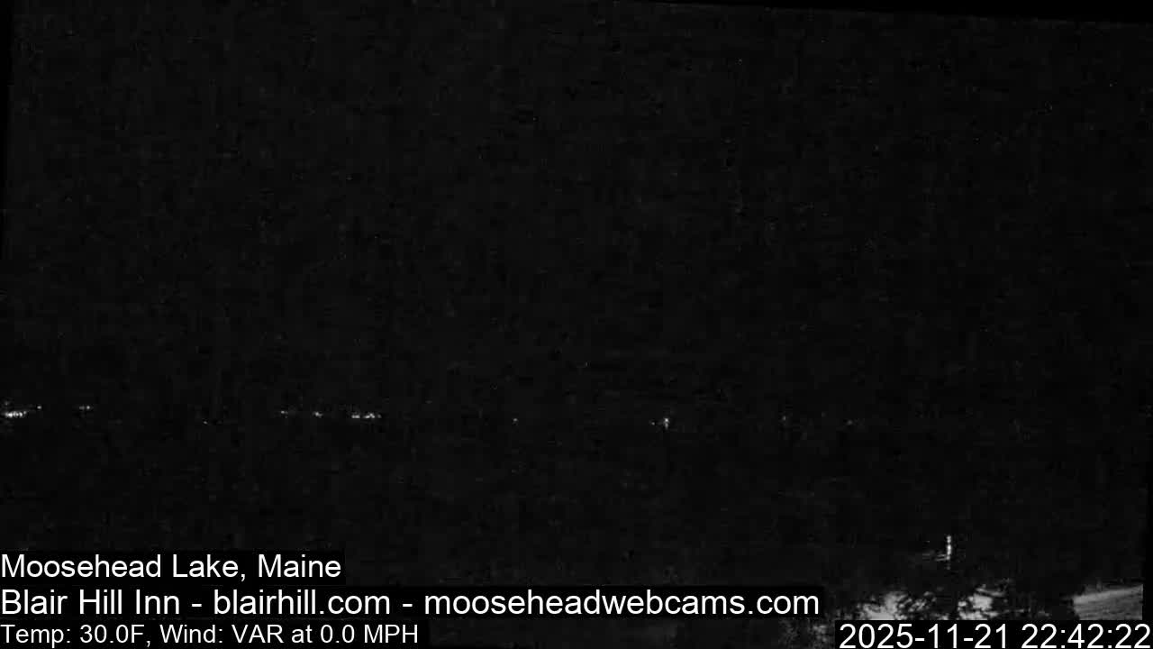 Blair Hill Inn, Moosehead Lake Live Cam , Maine USA