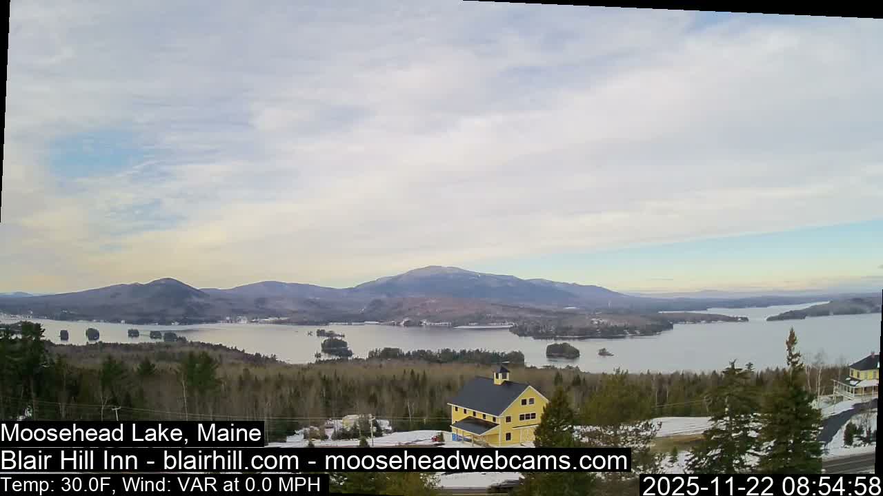 Blair Hill Inn, Moosehead Lake Live Cam , Maine USA