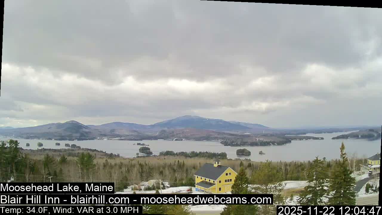 Blair Hill Inn, Moosehead Lake Live Cam , Maine USA