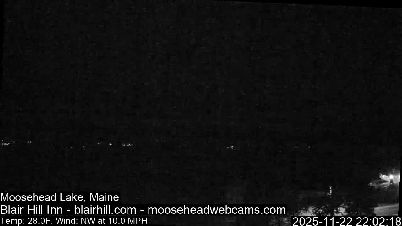 Blair Hill Inn, Moosehead Lake Live Cam , Maine USA