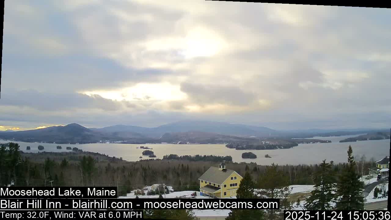Blair Hill Inn, Moosehead Lake Live Cam , Maine USA