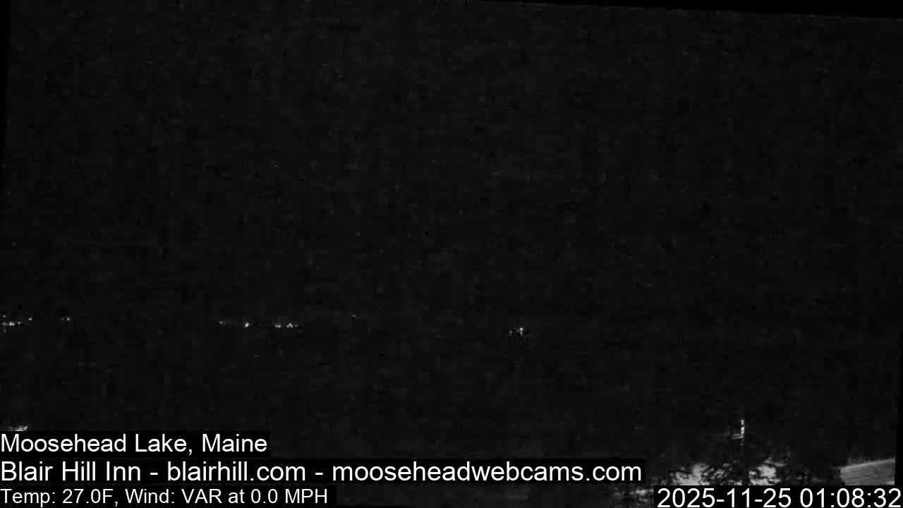 Blair Hill Inn, Moosehead Lake Live Cam , Maine USA