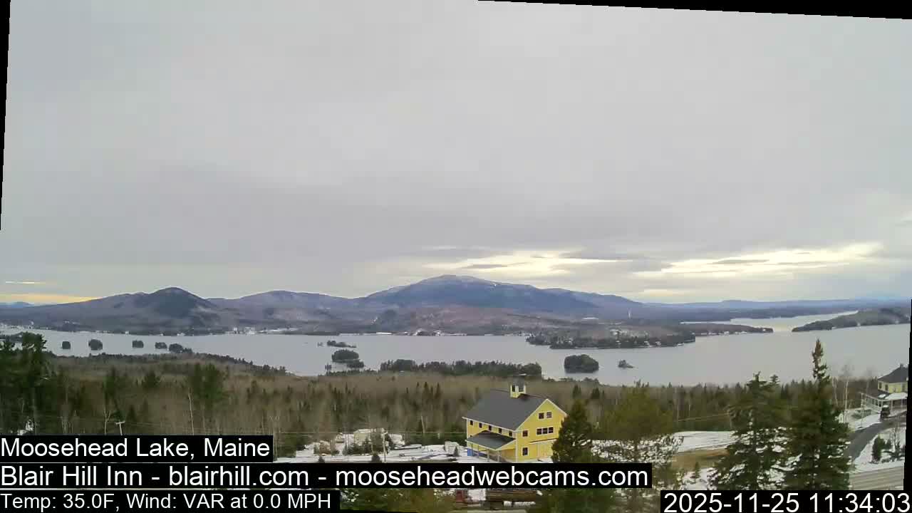 Blair Hill Inn, Moosehead Lake Live Cam , Maine USA