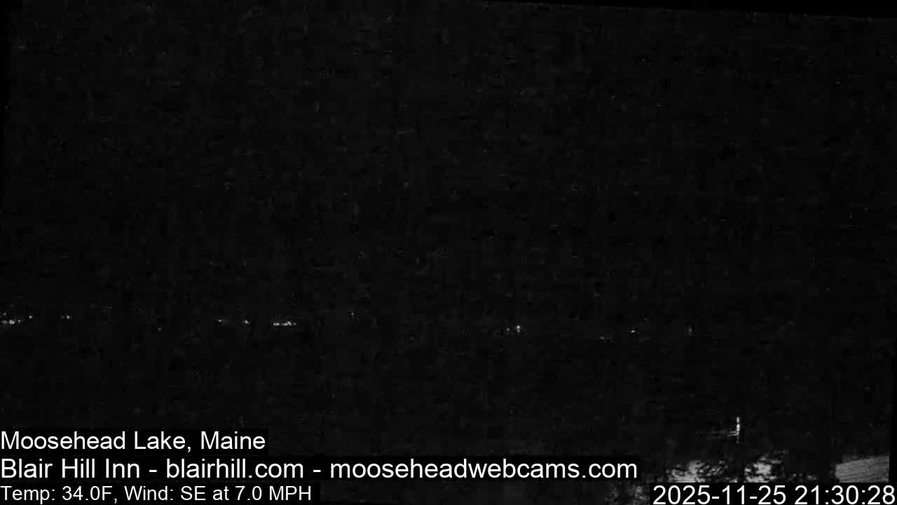 Blair Hill Inn, Moosehead Lake Live Cam , Maine USA