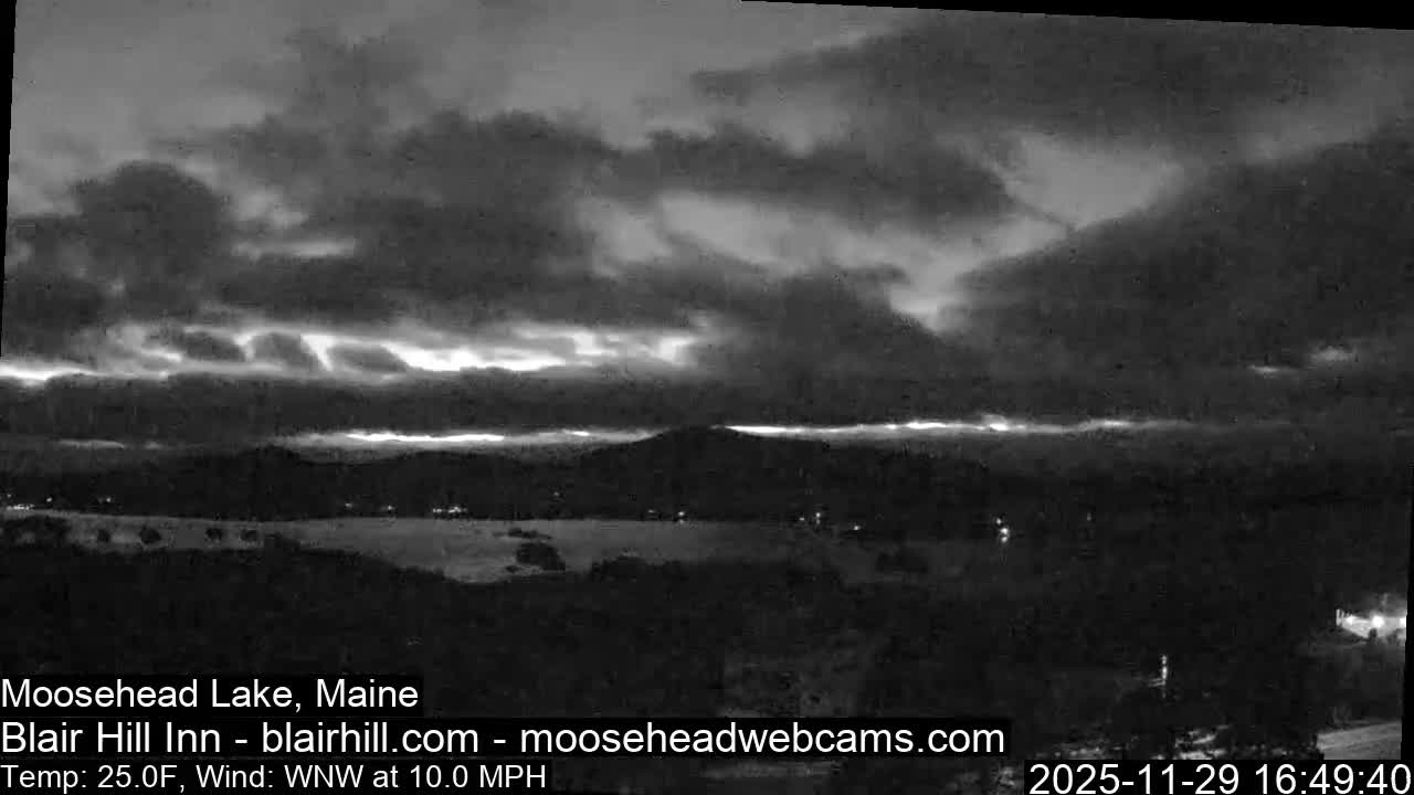 Blair Hill Inn, Moosehead Lake Live Cam , Maine USA