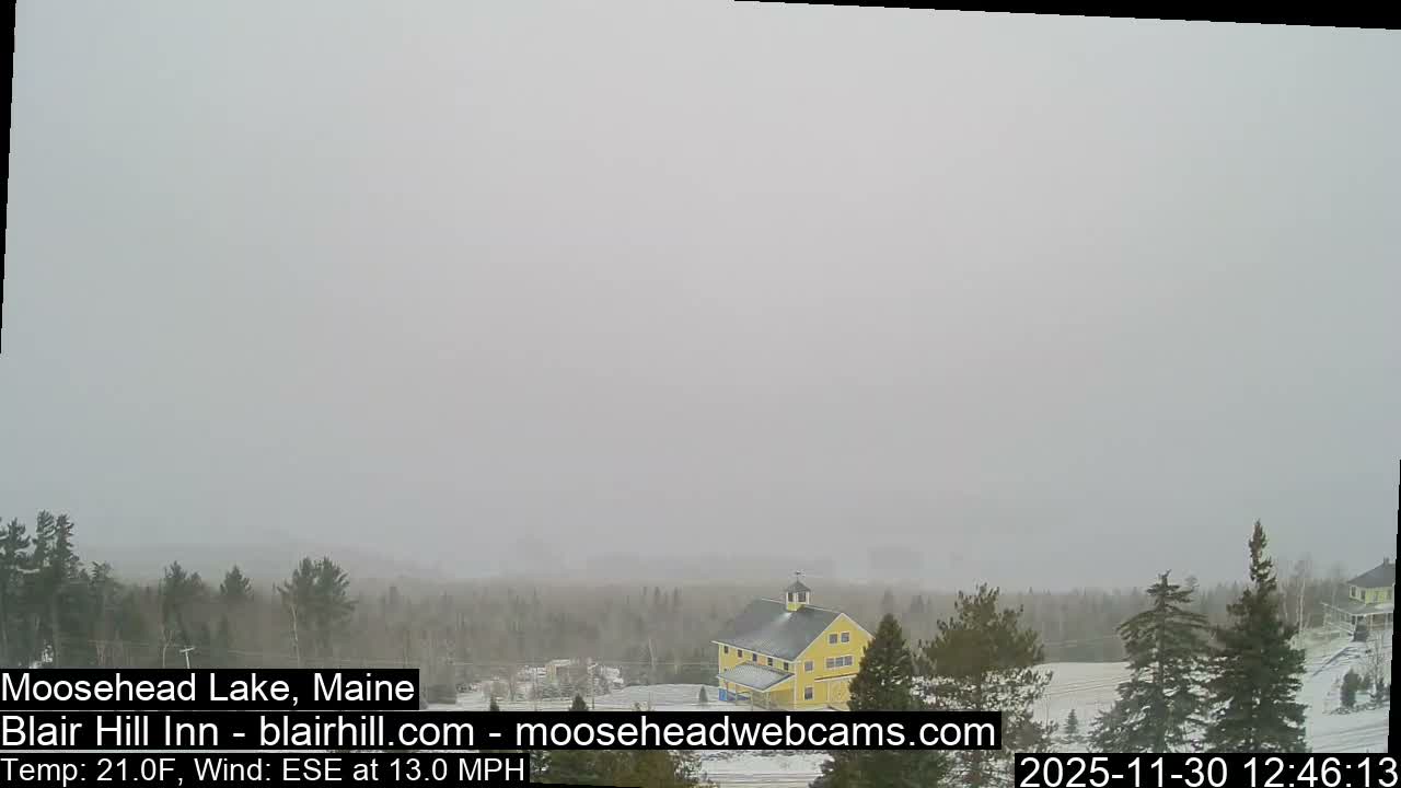 Blair Hill Inn, Moosehead Lake Live Cam , Maine USA