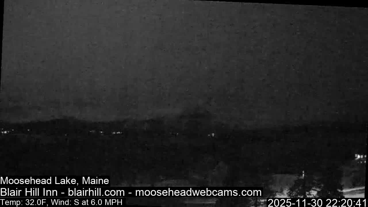 Blair Hill Inn, Moosehead Lake Live Cam , Maine USA