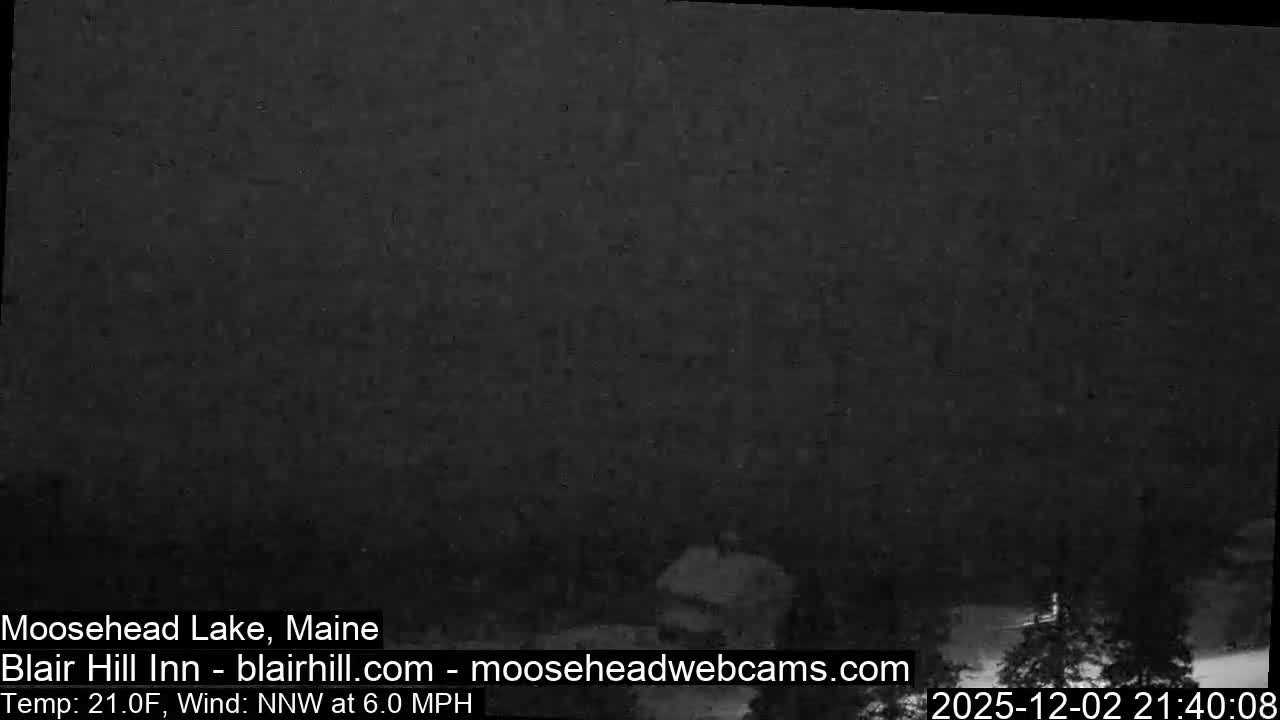 Blair Hill Inn, Moosehead Lake Live Cam , Maine USA