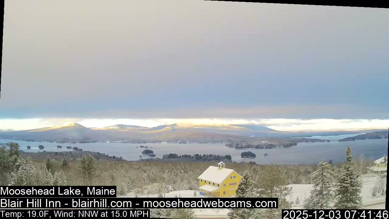 Blair Hill Inn, Moosehead Lake Live Cam , Maine USA