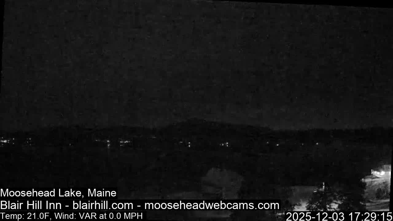 Blair Hill Inn, Moosehead Lake Live Cam , Maine USA