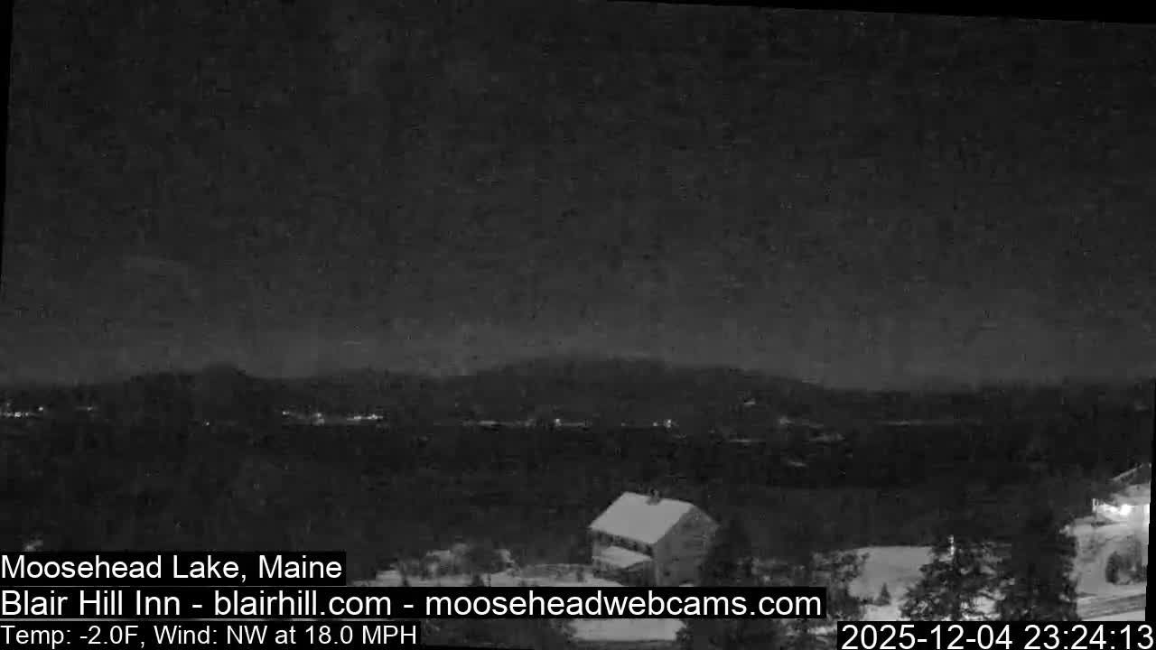 Blair Hill Inn, Moosehead Lake Live Cam , Maine USA