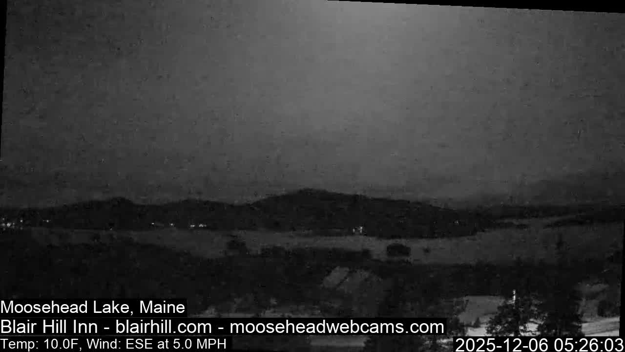 Blair Hill Inn, Moosehead Lake Live Cam , Maine USA
