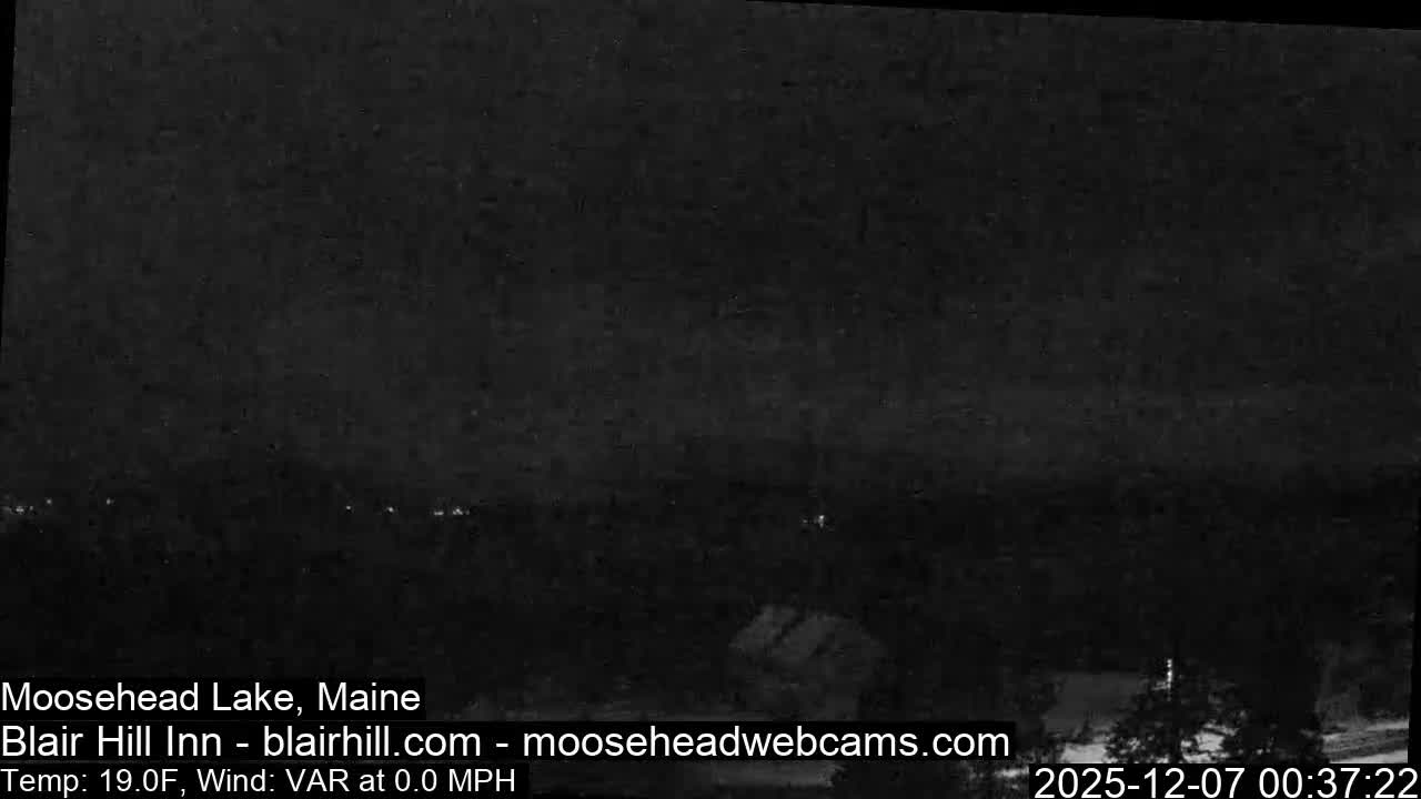 Blair Hill Inn, Moosehead Lake Live Cam , Maine USA