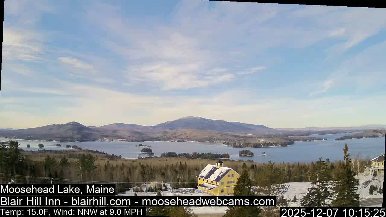 Blair Hill Inn, Moosehead Lake Live Cam , Maine USA