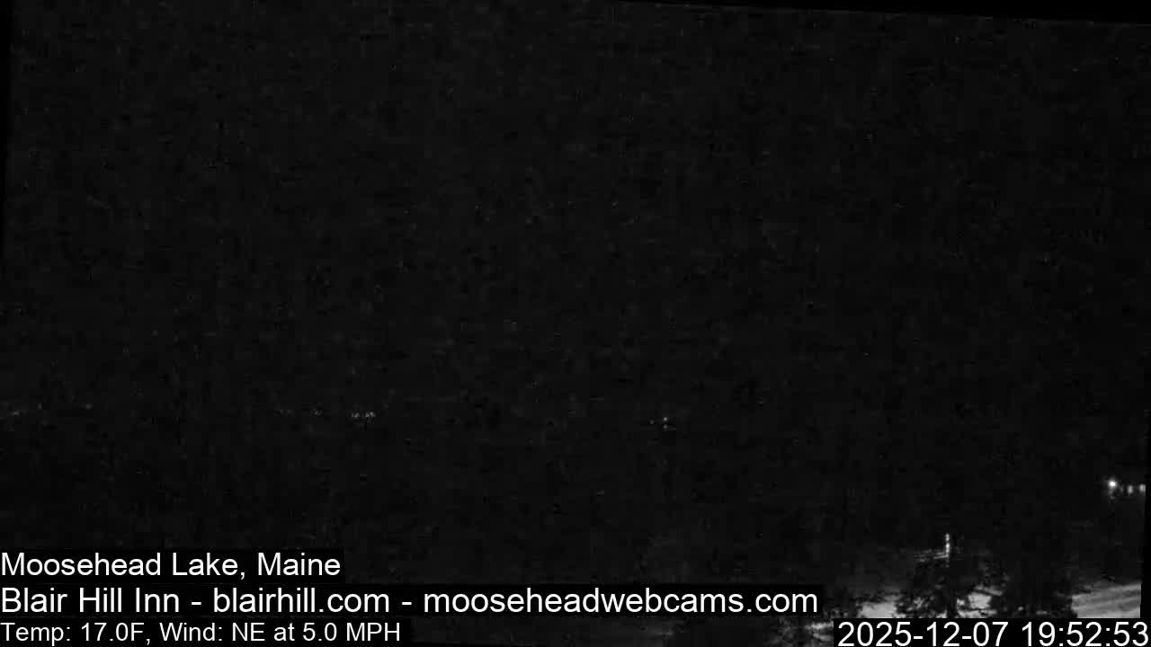 Blair Hill Inn, Moosehead Lake Live Cam , Maine USA