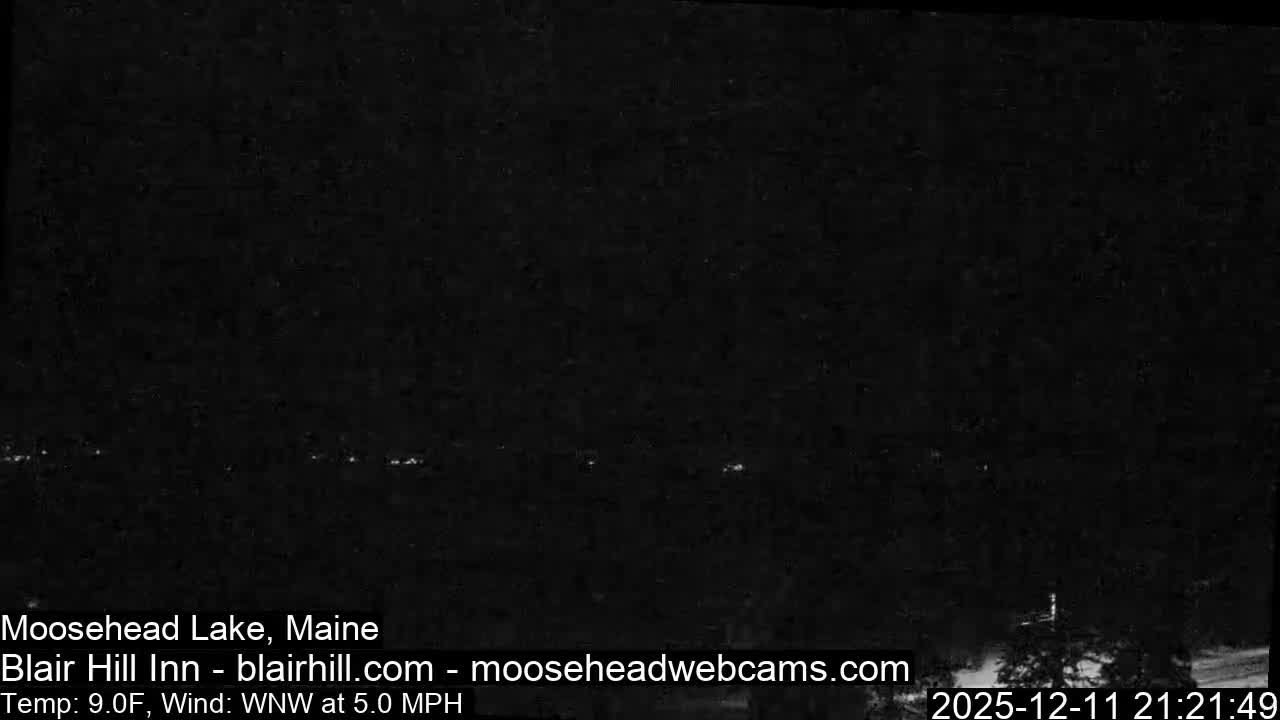 Blair Hill Inn, Moosehead Lake Live Cam , Maine USA