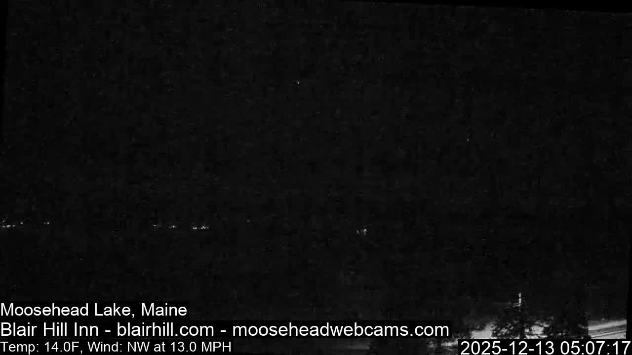 Blair Hill Inn, Moosehead Lake Live Cam , Maine USA