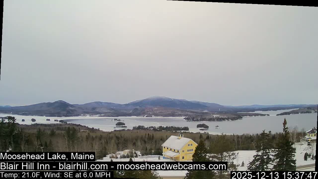 Blair Hill Inn, Moosehead Lake Live Cam , Maine USA