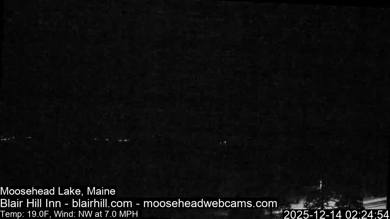 Blair Hill Inn, Moosehead Lake Live Cam , Maine USA